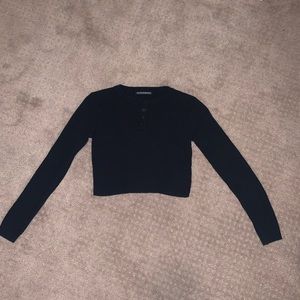 Brandy melville black thick long sleeve
